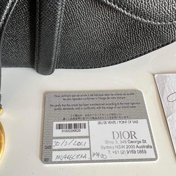 Dior Saddle Bag Medium Grained Calfskin - Picture 13 of 14